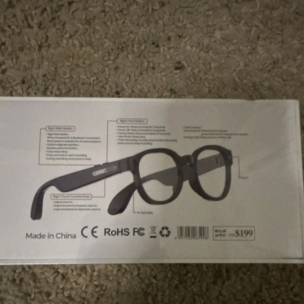 AiMB-S1 Smart AI Glasses Wi-Fi Connected, AiMB-S1 Model Smart Glasses